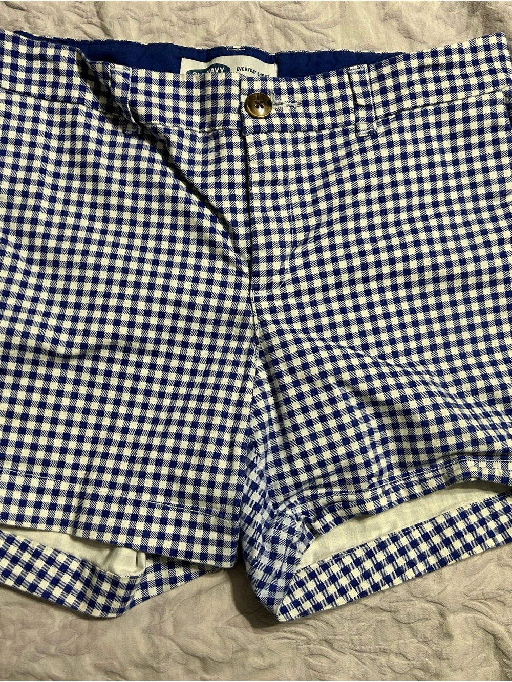 Old Navy Blue and White Gingham Women’s Shorts